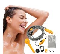 ycezw Portable Shower for Camping - 12V Portable Shower Head Camping Pump | Handheld Showers with Head, Gear, Powered by Car Cigarettes