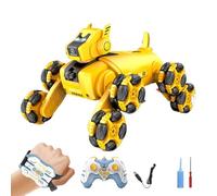 ycezw Robot Toy for Dogs, Robotic Dog - 8WD Robot Gestures Detection Gestures, RC Car Toys, Robotic Animals, Electronic Pet with Music and Light for