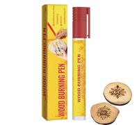 ycezw Scorch Pen, Wood Burning Pen, Waterproof Wood Pen with Oil Based Ink and Hard Point, Portable Pyrography Tool for Wood Burning Engraving Tool