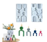 ycezw Silicone Molds for Crafts,Human Figure Silicone Mold - Resin Candle Mold Reusable Silicone Mold,Easy Release Desktop Ornaments,Craft Molds