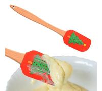 ycezw Silicone Spatula Template, Christmas Cake Spatula | Christmas Pattern Cake Baking Tools,Christmas Kitchen Utensils, Cute Frying Pan Scraper for Holidays,