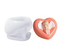 ycezw Soap Molds for Valentine's Day - Candle Molds for Angels, Non-Stick Soap Making Molds | Silicone Home Party Decorations Resin Mold, Craft Mold
