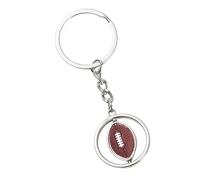 ycezw Sports Keychains for Kids,Sports Keychains - Baseball Spinner Keychain | Football Novelty Keychain,Baseball Keychain for Boys Girls School, Rugby, Consulte la descripción