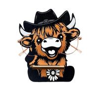 ycezw Stand Highland Rustic Eyepiece Display 16x13.3cm, Cattle Stand Elegant Sunglasses Organizer, Durable Eyeglass Base | UNIQUE COMMERCIAL EARNERS FOR USE