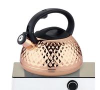 Ycezw Tea Kettle | Premium Stainless Steel Whistling Kettle with Comfortable Handle for Gas Electric Induction Cooktops | Large Capacity Stove Teapot for Kitchen Boiling Water Tea Coffee Maki