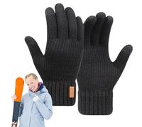 ycezw Touchscreen Winter Gloves, Men's Winter Gloves, Touchscreen Double Layer Winter Gloves | Warm Cycling Gloves for Hands, Thermal Gloves for Cold Weather for Running,