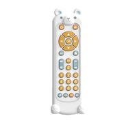 ycezw TV Remote Toy for Babies - Toddler Realistic Controller with Silicone Animal Shaped Teether Cover | 3 Languages Sensory Babies Toy with Sounds for Christmas, Halloween, New Year