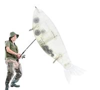 ycezw Unpainted Fishing Lures - Raw for Unpainted Crank Lures - Sea Fishing Lure | Topwater Bass Baits Built in Steel - Artificial Fishing Lure - Handmade