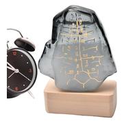 YCEZW Weather Predictor - Decorative Oracle Barometer, Station | Artistic Desktop Forecasting Instrument Home and Use, Stylish Forecaster Craft for Atmospheric Monitoring Ambient Display