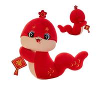 ycezw Year of the Snake, Chinese New Year Snake Plush Toy | Red Snake Stuffed Toy, Chinese Doll Snake Toy