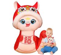 ycezw Year Of The Snake Doll, Cute Snake Plush Toy | Chinese New Year Plush | Snake Mascot 2025, Plush Snake, Lucky Snake Plush, Soft, With