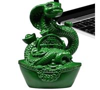 ycezw Year of the Snake Statue,Chinese New Year Snake Figurine,New Year Snake Figurine Decoration - Good Luck Table Snake Figures for Living Room,