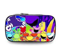 YCFAIIKG Anime Pencil Case, Smiling 3D Pencil Case, Pencil Cases for Children School, School Office Supplies for Students Girl Boy, Black, fashion