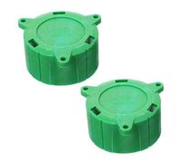 Ycfish 2 Pcs 13 Pin Alignment Tool, Trailer Connector Plug Dust Cap, Plug Protection Cover, Connector Protection Cover, Green Plastic Protection Cover for Trailer Hook Trailer Hitch Connector Cap