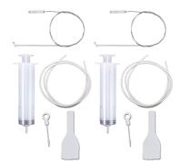 Ycfish Fridge Drain Hole Cleaning Tool, Refrigerator Drain Hole Cleaning Tool Kit, Fridge Cleaner, Reusable Dredger Set for Kitchen, Refrigerator, Drain Pipe Hole, Sink Unclogger Remover (Pack of 10)