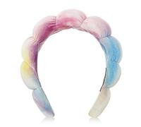 Ycfish Puffy Makeup Headband Spa Headbands for Women Sponge & Terry Towel Cloth Fabric Cute Skincare Headband for Face Washing, Makeup Removal, Shower, Facial Mask (Multi)
