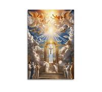 YCGYMX Christian Posters Deluxe Heaven's Gate Poster Decorative Painting Canvas Wall Posters And Art Picture Print Modern Family Bedroom Decor Posters 24x36inch(60x90cm)