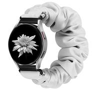 YCHDDER 20mm Elastic Scrunchie Watch Straps Compatible with Samsung Galaxy Watch 7/6/5/4/FE 40mm 44mm/Watch 6/4 Classic 43mm 47mm 42mm 46mm/5 Pro/Vivoactive 5/Vivoactive 3/Venu/Venu 2 Plus Women Girls