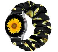 YCHDDER 20mm Elastic Scrunchie Watch Straps Compatible with Samsung Galaxy Watch 7/6/5/4/FE 40mm 44mm/Watch 6/4 Classic 43mm 47mm 42mm 46mm/5 Pro/Vivoactive 5/Vivoactive 3/Venu/Venu 2 Plus Women Girls