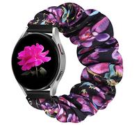 YCHDDER 20mm Elastic Scrunchie Watch Straps for Samsung Galaxy Watch 7 6 5 4 40mm 44mm/Garmin Forerunner 55/158/165/245/645/Vivoactive 6/5/3 Music/Venu 2 Plus/Amazfit Active 2/Polar Ignite 3/lgnite 2