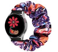 YCHDDER 20mm Elastic Scrunchie Watch Straps for Samsung Galaxy Watch 7 6 5 4 40mm 44mm/Garmin Forerunner 55/158/165/245/645/Vivoactive 6/5/3 Music/Venu 2 Plus/Amazfit Active 2/Polar Ignite 3/lgnite 2