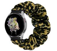 YCHDDER 20mm Elastic Scrunchie Watch Straps for Samsung Galaxy Watch 7 6 5 4 40mm 44mm/Garmin Forerunner 55/158/165/245/645/Vivoactive 6/5/3 Music/Venu 2 Plus/Amazfit Active 2/Polar Ignite 3/lgnite 2