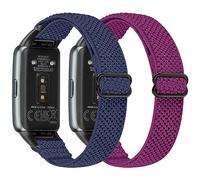 YCHDDER Elastic Nylon Wristband Compatible with Huawei Band 6, 6 Pro, Honor 7, Adjustable Breathable Sports Replacement Strap for Men Women