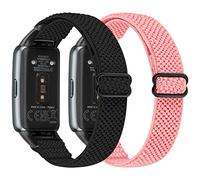 YCHDDER Elastic Nylon Wristband Compatible with Huawei Band 6/Huawei Band 6 Pro/Honor Band 7 Wristband, Adjustable Breathable Sports Replacement Strap for Men Women