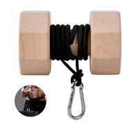 YCHLCHL Wooden Wrist Roller and Forearm Strengthener,Grip Strength Trainer,Arm Blaster Exerciser,Strength Trainer For Fingers and Wrist. (Hexagon)