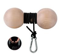 YCHLCHL Wooden Wrist Roller and Forearm Strengthener,Grip Strength Trainer,Arm Blaster Exerciser,Strength Trainer For Fingers and Wrist.(Ball)
