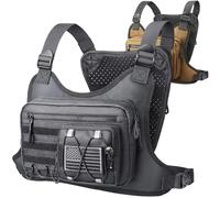 YChoolco Chest Bag for Men Women Tactical Chest Bag with Holster Outdoor Sports Chest Pack Rig for Outdoor Sports and Workouts(Dark Gray)