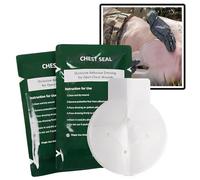 YChoolco Vented Chest Seal Trauma Kits Emergency Medical Occlusive Chest Seal Dressing First Aid Chest Trauma Care Rescue Bandage