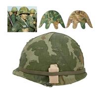 YChoolco WW2 US Mitchell Camo M1 Helmet Cover Vietnam War WWII Two-Sided Camouflage Helmet Cover Field Operations Replica