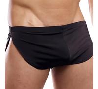 YCHSXAIZ Mens Low Rise Split Shorts Exotic Short Lounge Boxers Color Black Size L