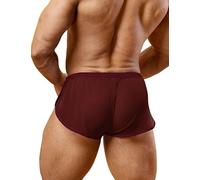 YCHSXAIZ Mens Low Rise Split Shorts Exotic Short Lounge Boxers Color Coffee Size M