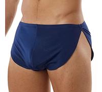 YCHSXAIZ Mens Low Rise Split Shorts Exotic Short Lounge Boxers Color Navy Blue Size XL