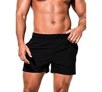 YCHSXAIZ Men's Workout Shorts 5" Lightweight Athletic Shorts Quick Dry Color Black Size M