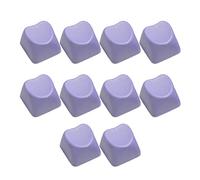 YCHUCH 10PCS Heart Shape Keycaps 1U Layout Ergonomic Construction For Mechanical Keyboards Keycap Set