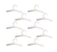 YCHUCH 10PCS Wooden Clothes Hangers for Doll Easy Storage Design Miniature Hanger for House Scene and Creative Fun Miniature Hangers