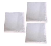 YCHUCH 3Pieces Men's Handkerchiefs From Soft and Absorbent Cotton 43x43cm Handkerchief for Gentlemen and Professional Gentlemen's Handkerchiefs