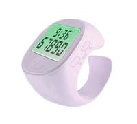 YCHUCH 5-Digit Electronic Digital Display Wearable Rings Counter Intelligent Finger Rings Prayer Time Reminder Unique Gift Praying Counting Tool