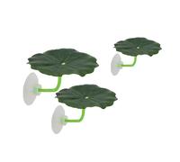YCHUCH Aquarium Decoration Leaves 3Pieces Fish Resting Pad Natural Habitats Fish Shelter Spawning Bed For Fishtank Landscape FishTank Decoration