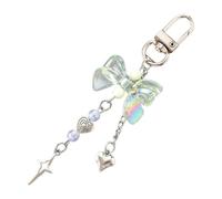 YCHUCH Car Keychain For Women Girl Lovely Bag Charms Metal Heart Bowknot Accessories For Backpacks Wallets Bag Charms For Handbags