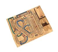 YCHUCH Cribbage Wars Strategic Board Game Set Wood Board Game Interactive Historical Strategic Games Party Night Supply Traditional Cribbage Game