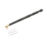 YCHUCH Embroidery Hook Wood Handle With Needle For Embroidering Sequins Beads Ergonomic Wood Handle Embroidery Crochet Hook