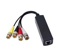 YCHUCH High Clear 4CH Video Balun Transceiver for Reliability Long Distances CCTV Signals Transmission Support CVBS Video Balun