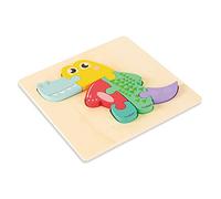 YCHUCH Jigsaw Puzzle Early Education Animal Learning Playset Toy Set Educational Various Animal Traffic Vehicle Models Wooden Kids Jigsaw Adult