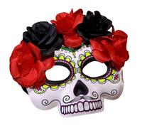 YCHUCH Mexicans Day Of The Deads Mask Sugar Skull Mexicans Design Masquerade Masked Party Masked Halloween Cosplay Costume Day Of The Deads Masquerades