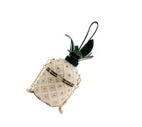 YCHUCH Modern Pineapple-Shaped Bucket Purse With Adjustable Shoulder Strap Lightweight Spacious Design Ideal For Work Essentials Pineapple Design Shoulder Bag