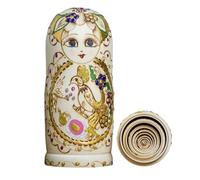 YCHUCH Novelty Russian Dolls Set of 10 Hand Painted Wooden Matryoshka for Art Lovers Decorative Russian Nesting Figures Traditional Russian Toy